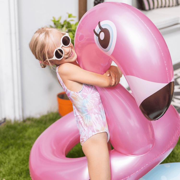 Dreamscape | Rosé Gold Flamingo Swim Ruban Ø 95 cm