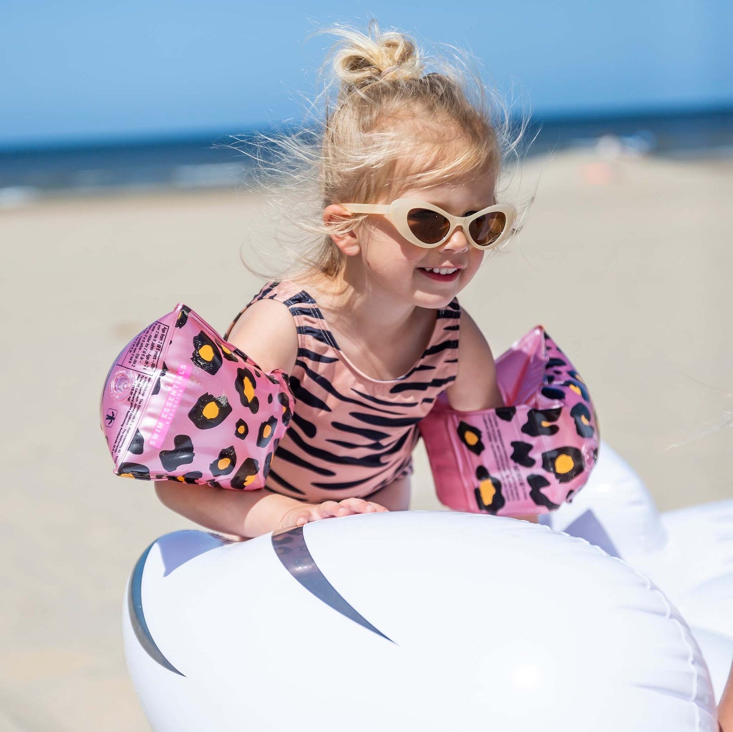 Safari Chic | Bandes de natation en or rosé 0-2 ans