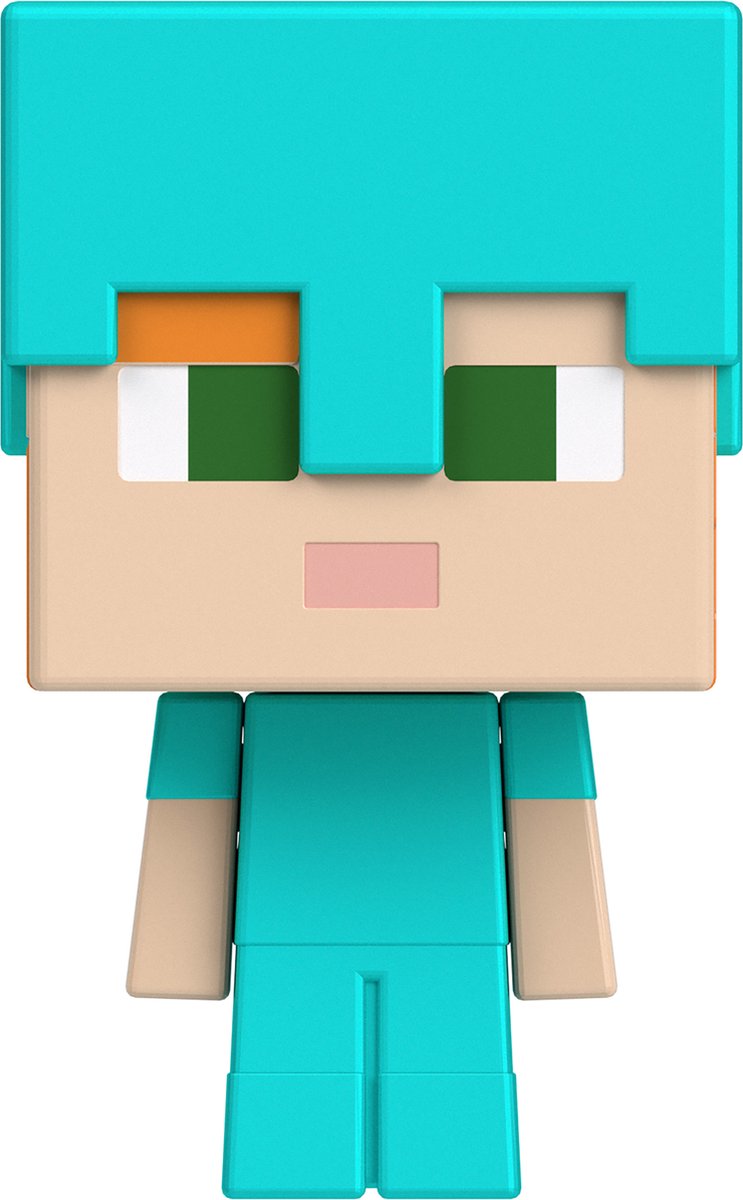 Minecraft mob heads minis - figurine de jeu - figurine avec casque bleu