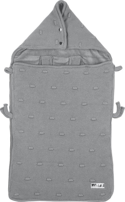 Chancelière bébé noeuds Meyco - gris - 40x82cm