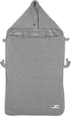 Chancelière bébé noeuds Meyco - gris - 40x82cm