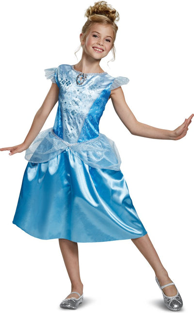Déguisement princesse disney - cendrillon, cendrillon classique, taille m (7-8 ans), filles
