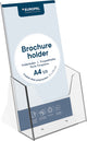 Bac à brochures Europel – flyers – 1 3 a4 – 9,9 x 21 cm – présentation cristalline – salons et bureaux