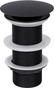 Bouchon de vidange Differnz noir mat - toujours ouvert mix match - taille : l - ø 72 mm