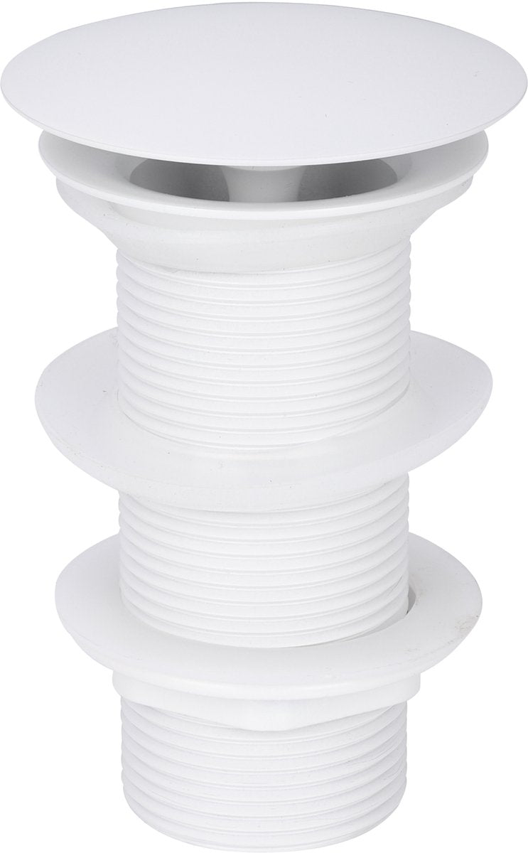 Bouchon de vidange Differnz blanc mat - toujours ouvert mix match - taille : l - ø 72 mm