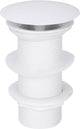 Bouchon de vidange Differnz blanc mat - toujours ouvert mix match - taille : l - ø 72 mm