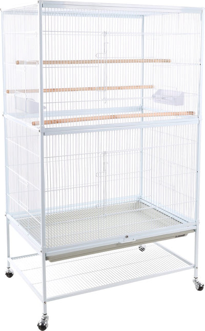 Volière Flamingo sumba blanc – volière extérieure intérieure – volière aluminium – 79x52x134 cm – volière