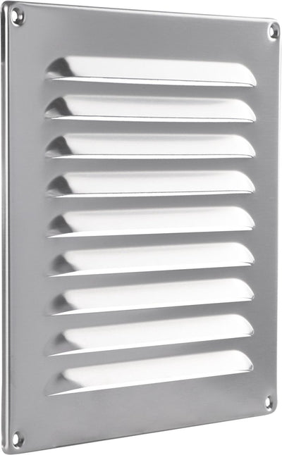 Grille à ailettes Star x Starx à une rangée en acier inoxydable 200 x 200 mm