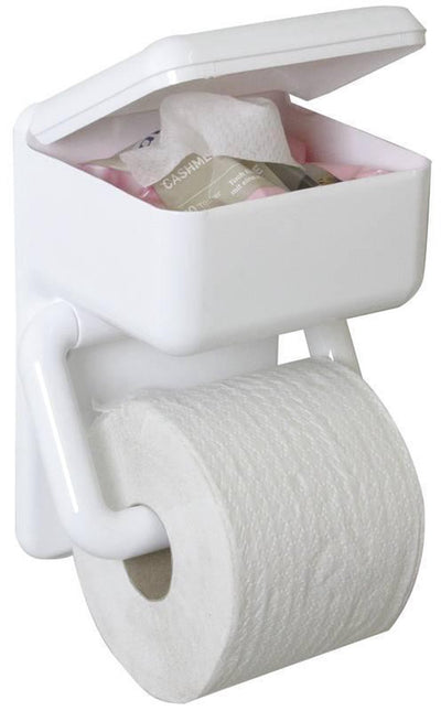 Porte-rouleau de papier toilette Wenko avec rangement pour lingettes humides