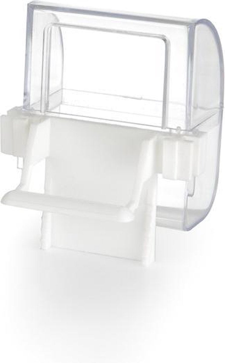 Beeztees bol à nourriture et à eau - oiseau - blanc transparent - 2 pcs