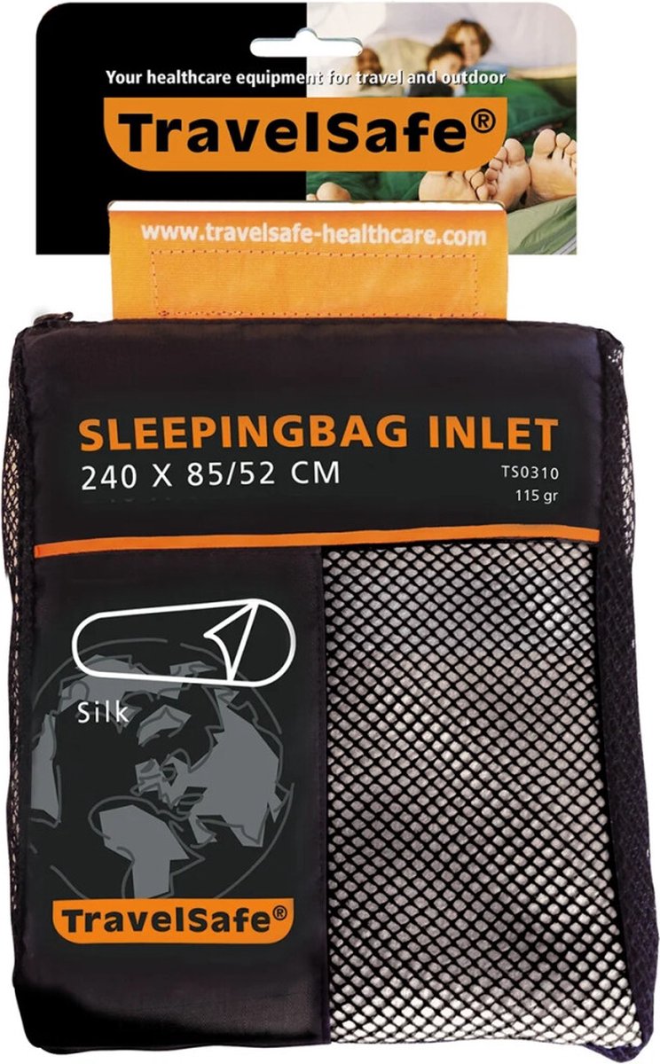 Momie d'entrée en soie Travelsafe - 1pers. - blanc naturel
