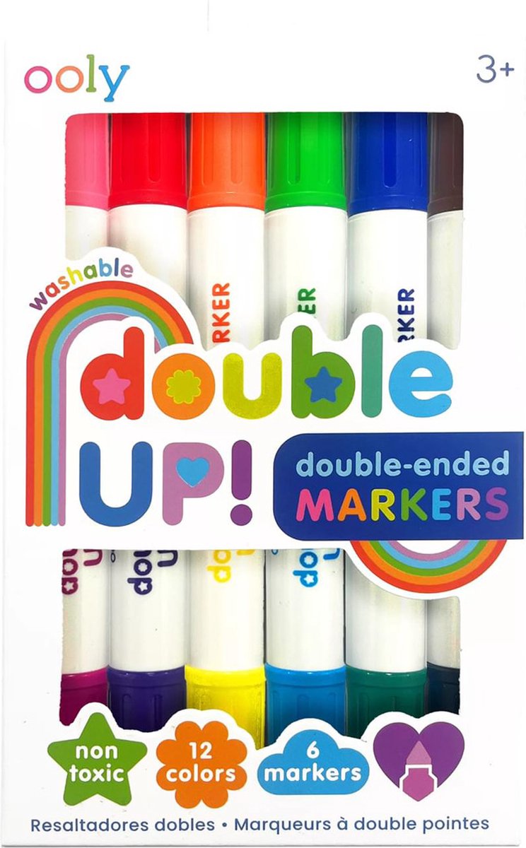Ooly - doublez ! - marqueurs double-face - 6 marqueurs double-face