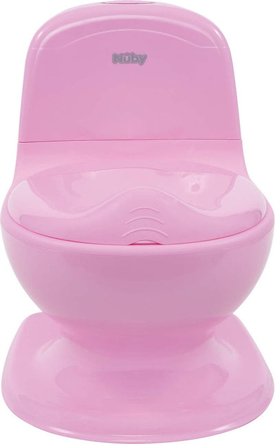 Nuby dr. Talbot's - mon vrai pot - pot pour tout-petit avec son de chasse d'eau - toilettes d'entraînement pour enfants - rose - 18+ mois