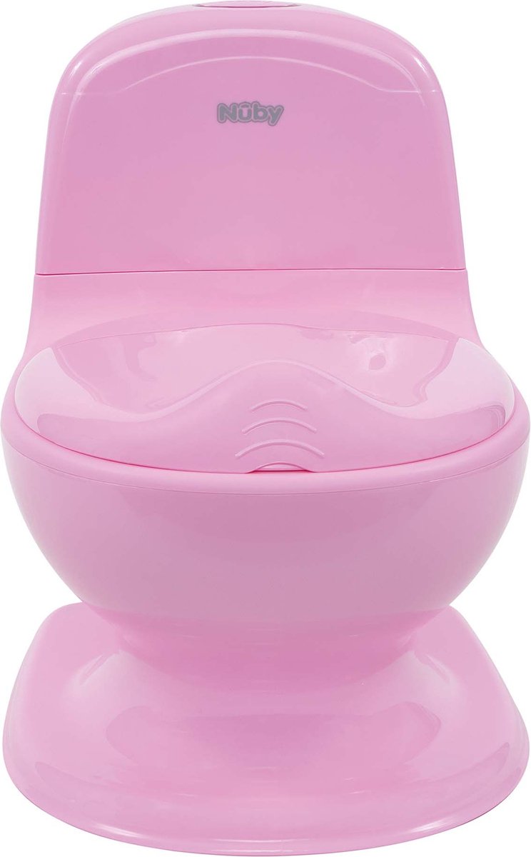 Nuby dr. Talbot's - mon vrai pot - pot pour tout-petit avec son de chasse d'eau - toilettes d'entraînement pour enfants - rose - 18+ mois