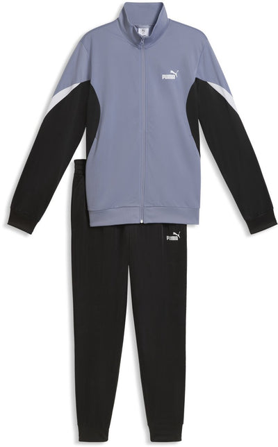 Puma ess block poly suit survêtement unisexe - gris ciel