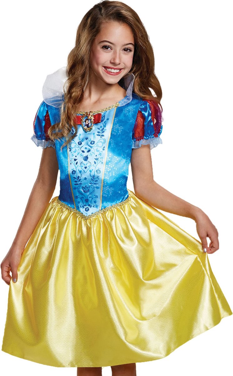 Déguisement princesse disney - Blanche Neige, Blanche Neige Classique, taille m (7-8 ans), fille