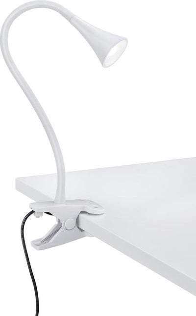Rl live your light reality viper - lampe à pince - blanc - incl. 1x smd 3w - interrupteur à cordon - flexible - lampe à pince