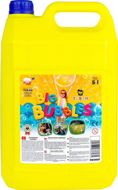 Liquide souffleur de bulles Tuban - grosses bulles - recharge 5 litres.