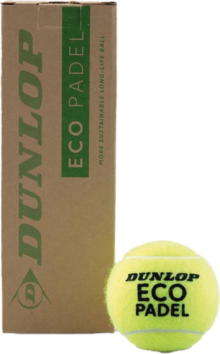 Dunlop - eco padel - balles de padel - 3box - jaune