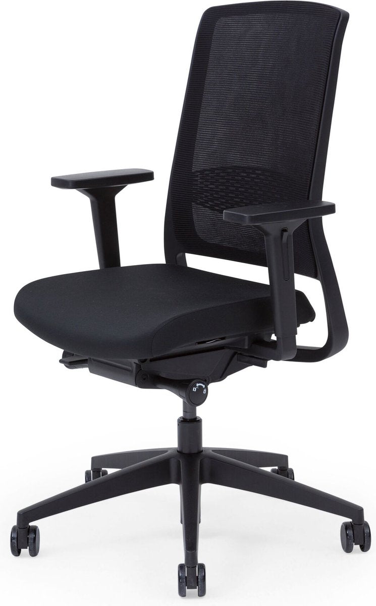Chaise de bureau intelligente Gispen Zinn - noir - réglable - marque de qualité nen-en 1335