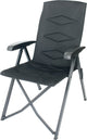 Eurotrail chaise de camping autún, chaise de position pliable, noir