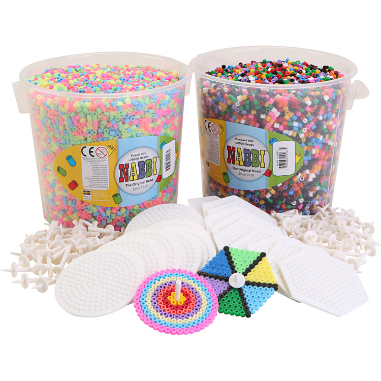 Kit de démarrage toupie Nabbi avec perles, moyen, 1 set