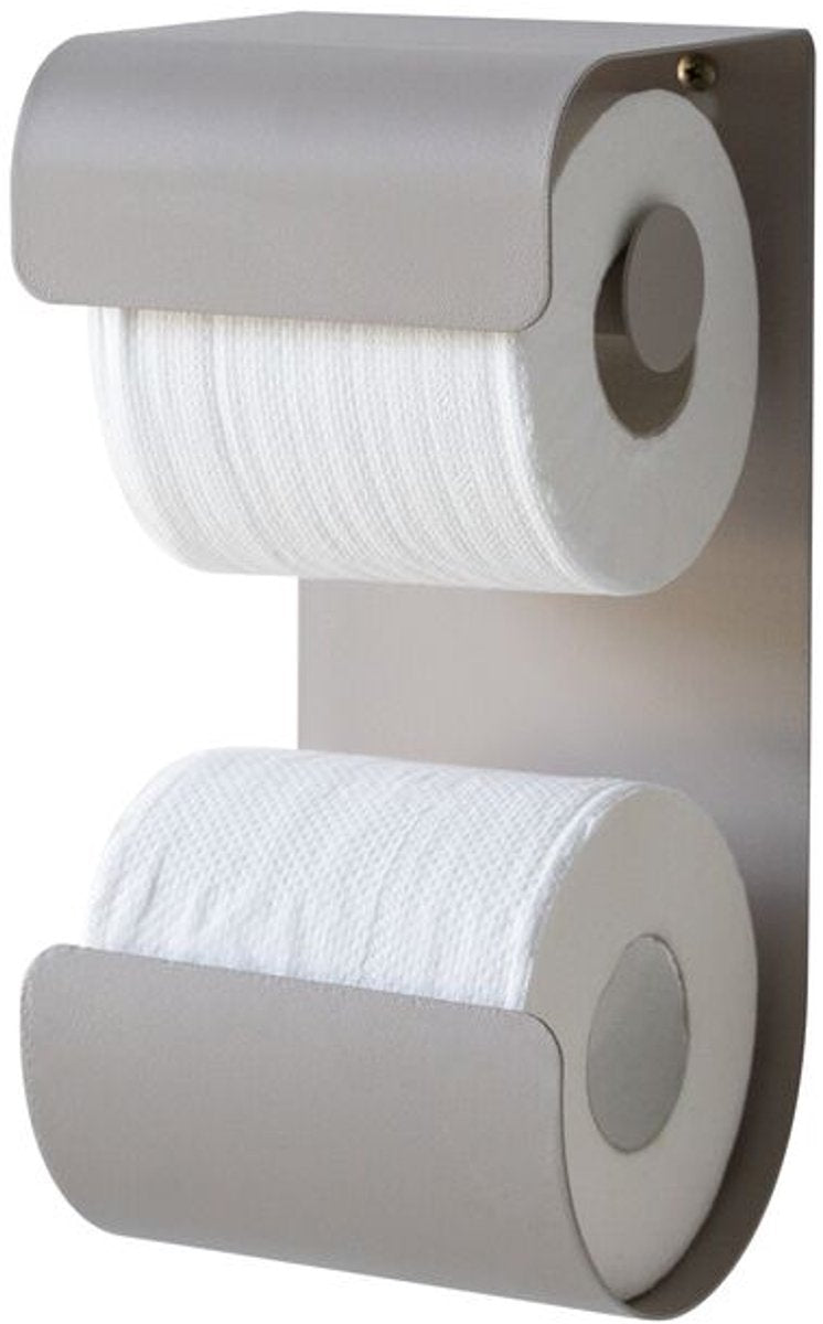 Sealskin - porte-rouleau de papier toilette brix - porte-rouleau de papier toilette double - grège