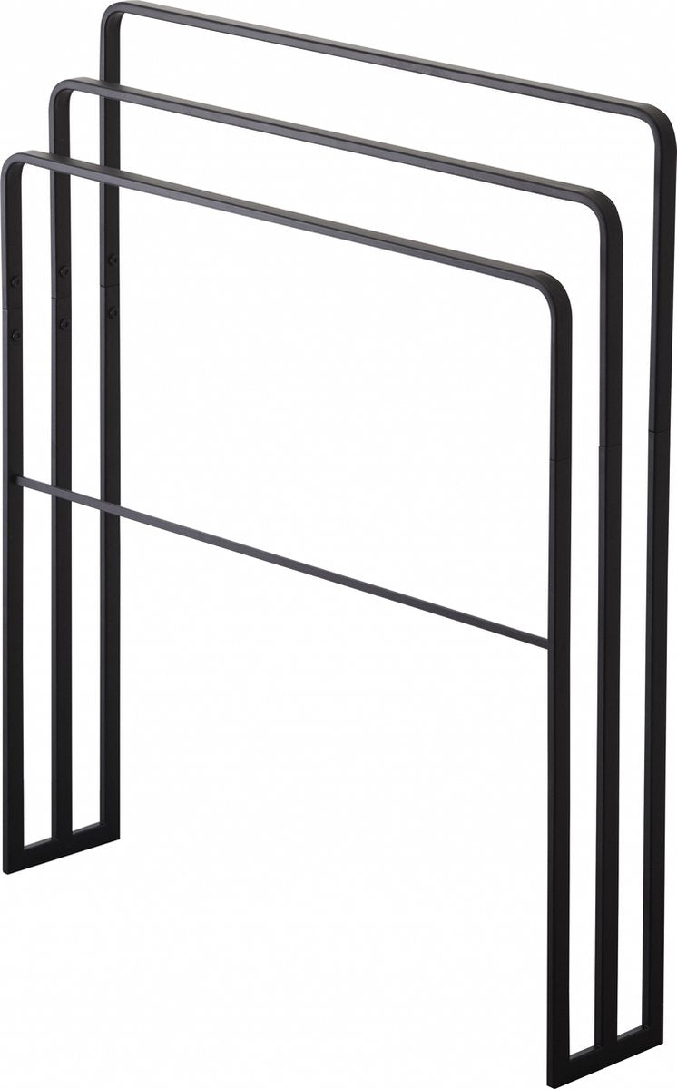 Yamazaki porte-serviettes salle de bain - 3 tiges - tour - noir