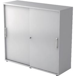 Bach armoire à portes coulissantes Hammerer 1753s re mélamine 120x40x110cm gris