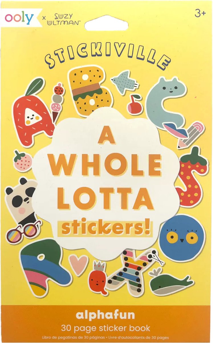 Ooly - stickiville - tout un tas d'autocollants ! -alphabet