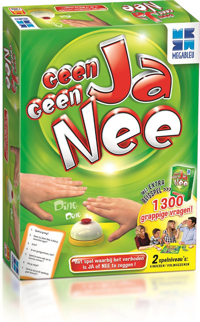 Megableu non oui non non - jeu familial amusant avec clochette - jeu de société pour enfants - 2-6 joueurs - jeu de voyage inclus