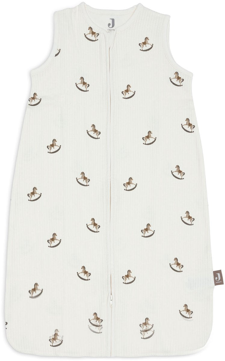Jollein gigoteuse d'été jersey côtelé 110cm - balade nostalgique - gigoteuse d'été