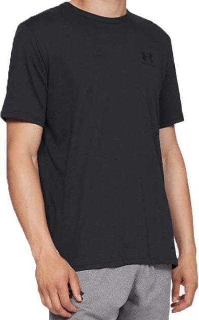 Chemise de sport Under Armour UA M Sportstyle LC SS-BLK pour hommes - Noir