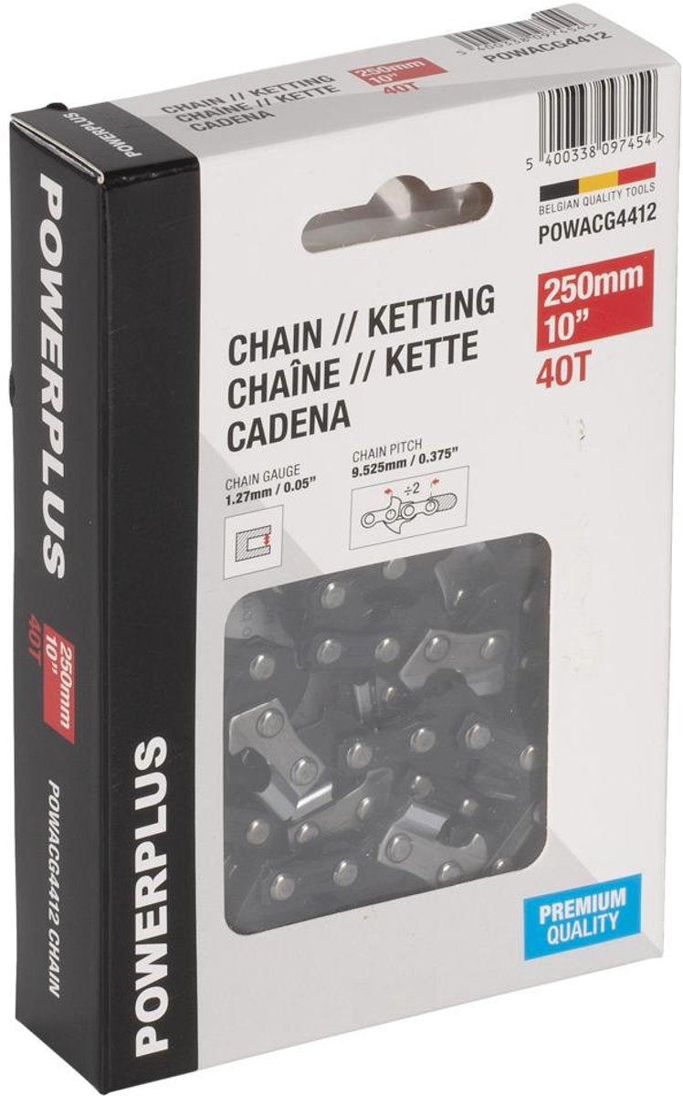 Powerplus - powacg4412 - chaîne - 10 - 250mm - 40 dents - premium