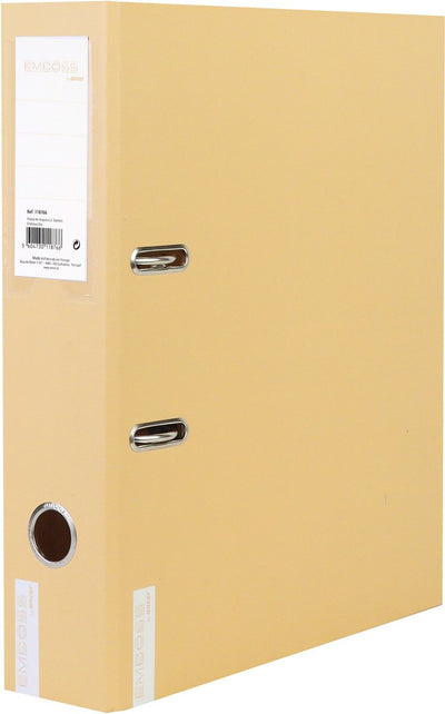 Ancor classeur gaufrage sec a4 2r 8cm moutarde -an-118742