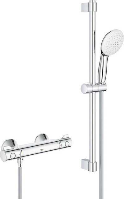 Grohe Grohtherm 800 set confort 150mm avec raccords 60cm chromé