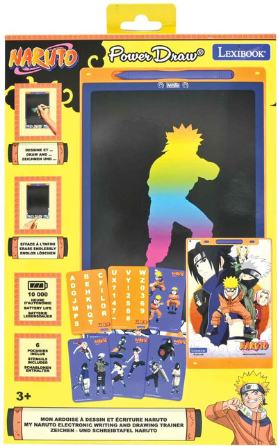 Tablette à encre électronique multicolore d'apprentissage et de dessin Lexibook Naruto 11'' avec modèles