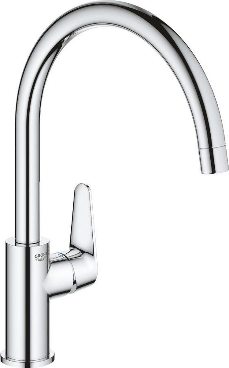 Mitigeur de cuisine Grohe Start Curve - bec pivotant - chrome
