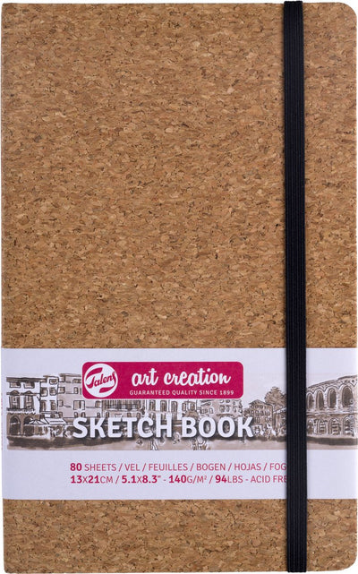 Carnet de croquis de création artistique Talens en liège | 13 x 21 cm, 140 g, 80 feuilles