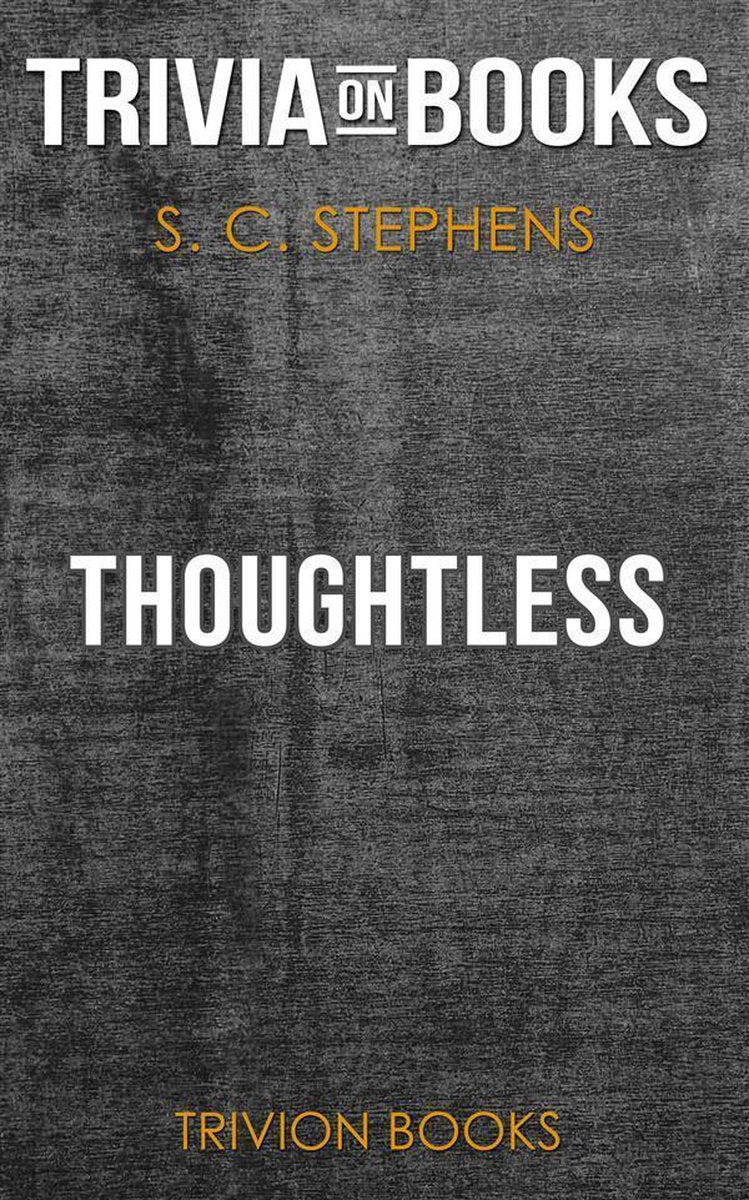 Inconsidéré par s.c. Stephens (questionnaire sur les livres)