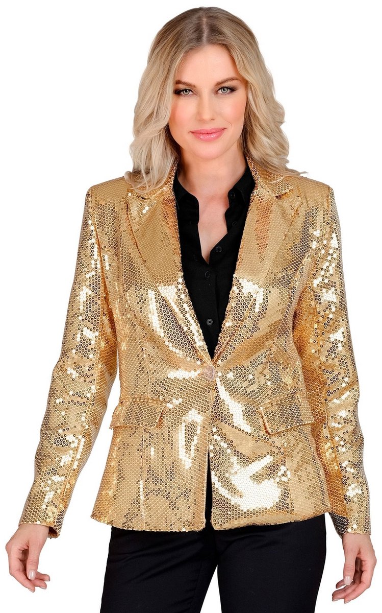 Widmann blazer à sequins showgirl vendu à une femme dorée