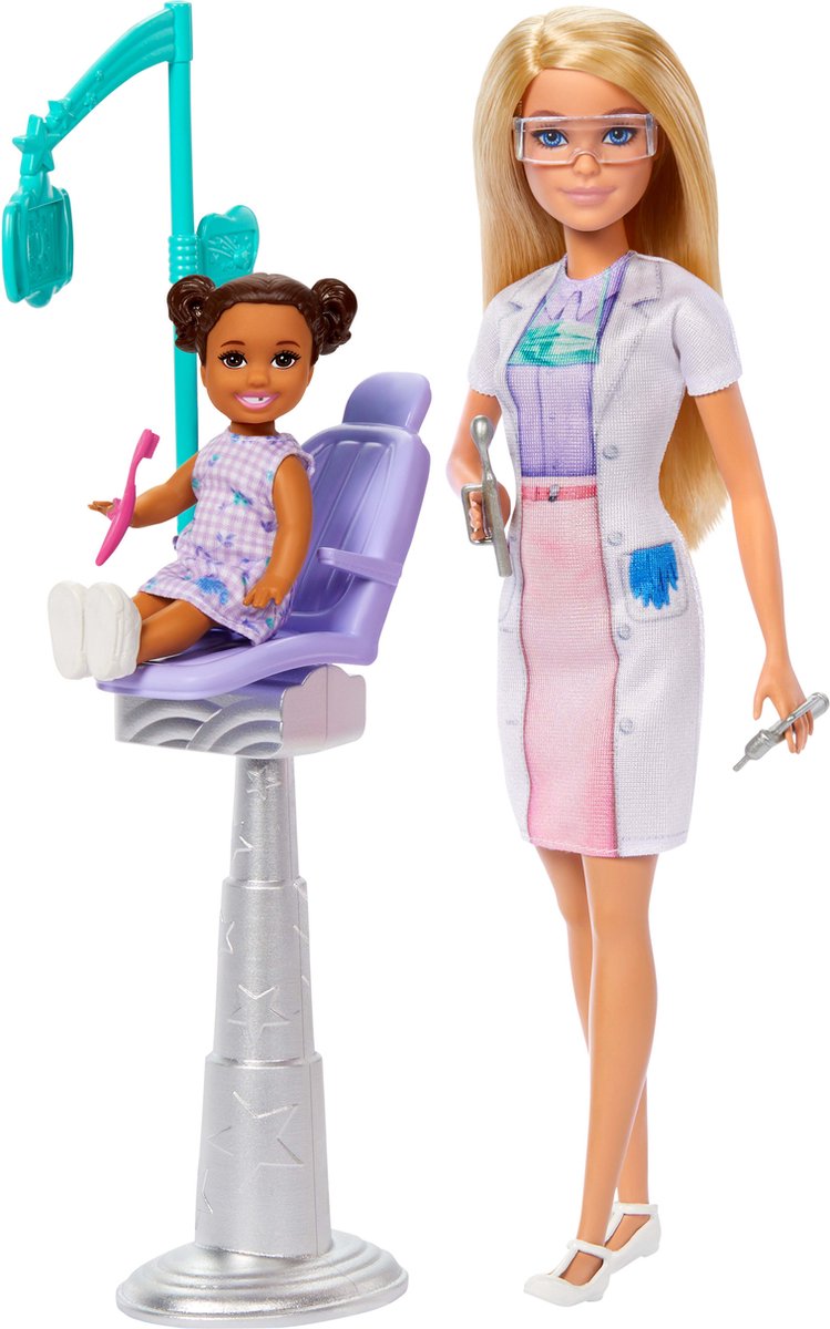 Poupée dentiste Barbie Mattel - jouet éducatif - jeu de rôle.
