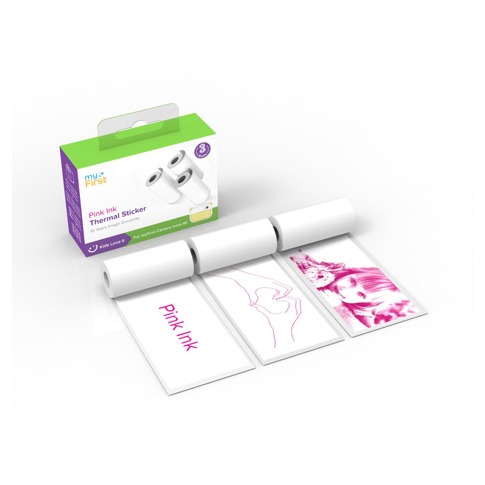 MyFirst Myfirst Thermal Sticker blanc, encre rose