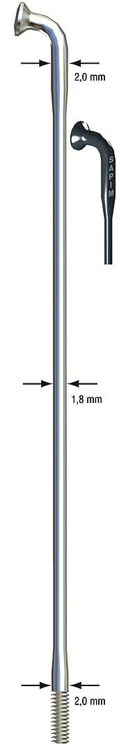 Sapim Spaak Race Speak Race SST 2x1.8x248mm DB B