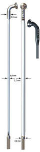 Sapim Spaak 14-286 argent plat à rayons Cx avec mamelon (20e)