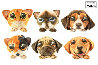 Toi-toys animaux imprimés gros visage xl