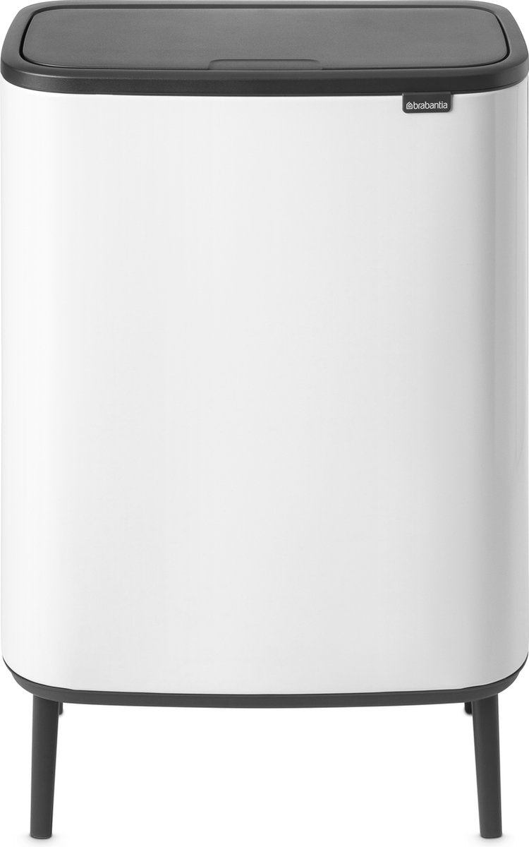 Poubelle Brabantia bo touch bin hi - 60 litres - 1 compartiment - blanc