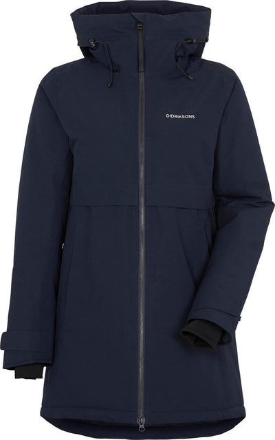 Didriksons veste outdoor femme helle wns parka 6 - bleu nuit foncé