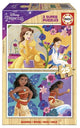 Puzzle en bois Educa princesse disney bella et vaiana 2x25 pièces.