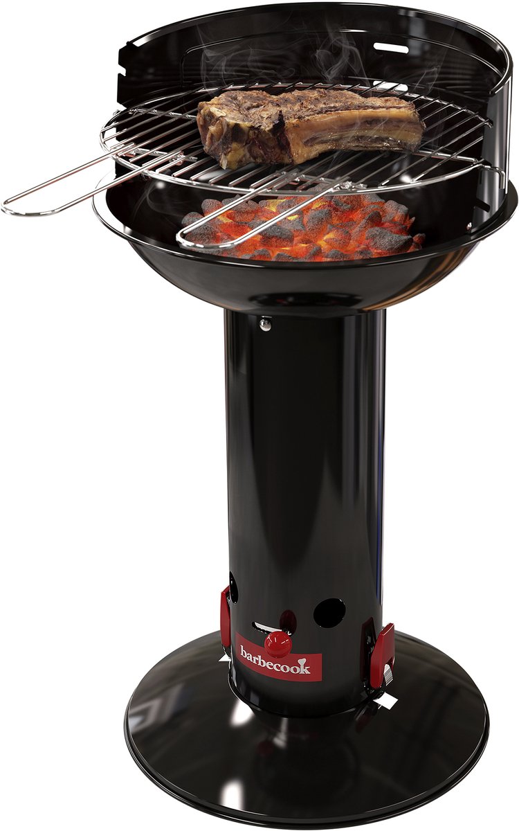 Barbecue à charbon Barbecook loewy 40 - surface de cuisson ø 40 cm - avec système de démarrage rapide - noir